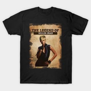 Vintage Old Paper 80s Style The Legend Of Billie jean T-Shirt